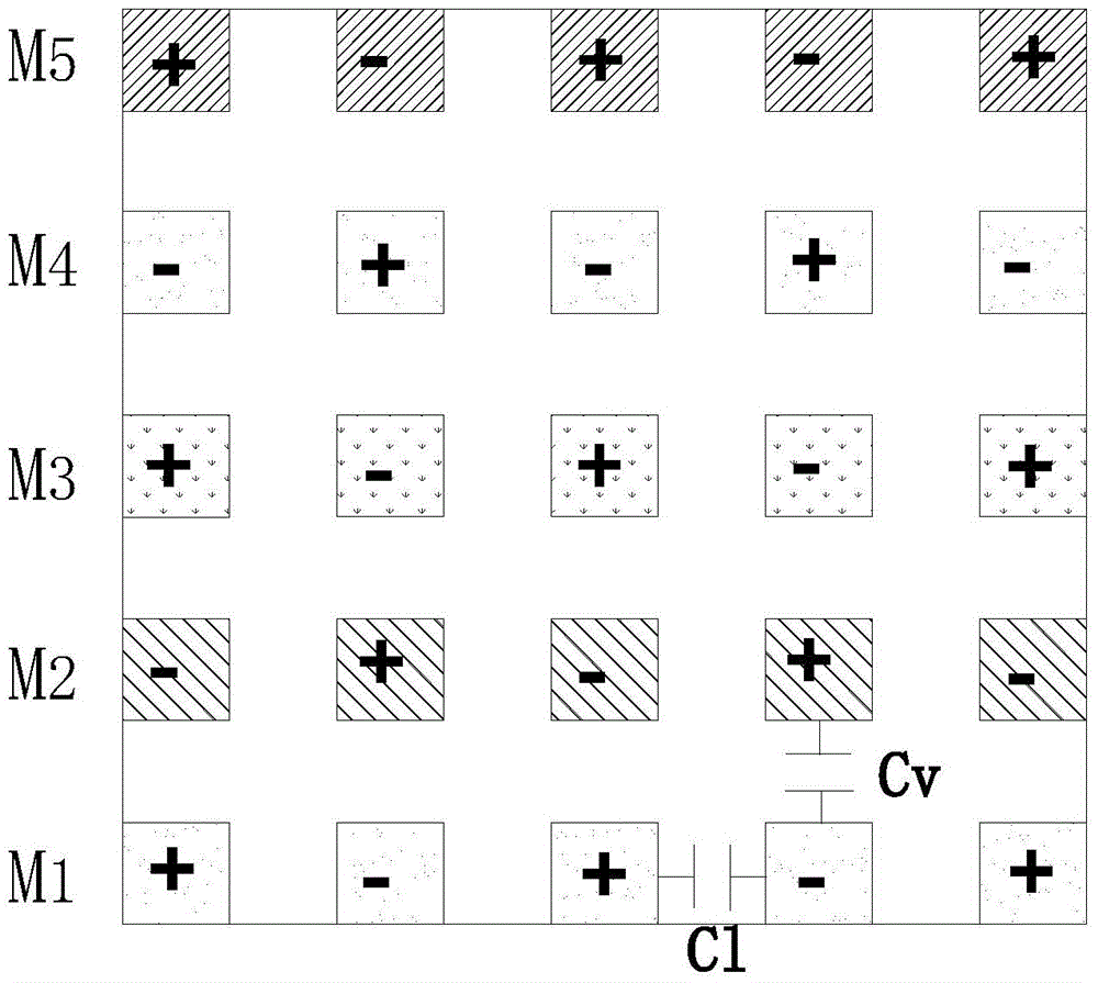 MOM capacitor and capacitance adjusting method