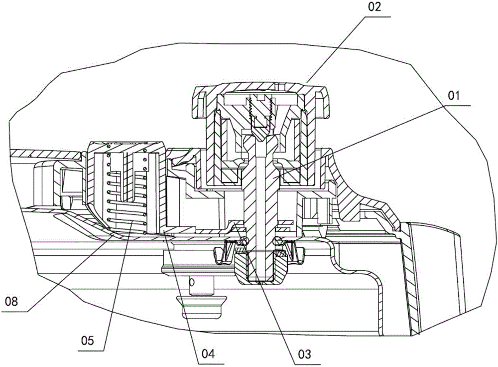 Pressure adjustment structure and pressure cooker provided with the same