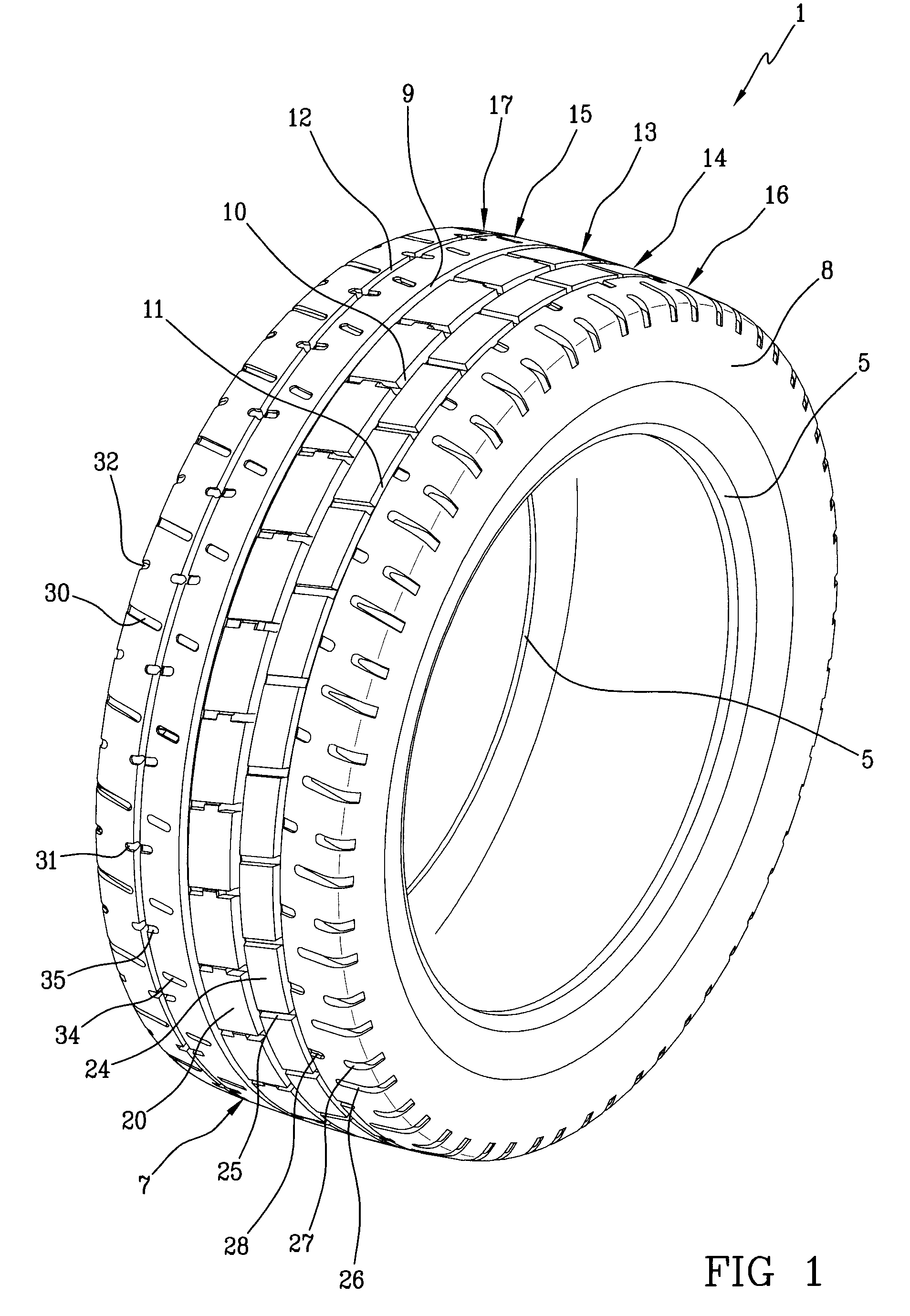 Tyre for motor vehicles