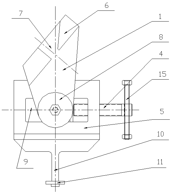 Clamp for mechanical property test of welding of steel-bar truss