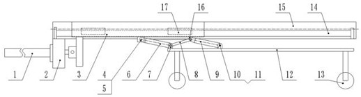 Movable telescopic platform for tunnel construction