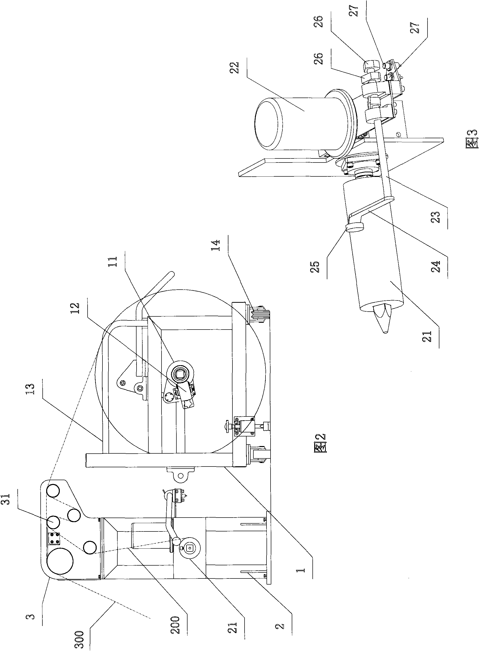 Material unwinding and winding device and speed regulating method thereof