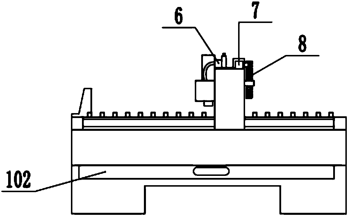 Using method of numerical control laser cutting device