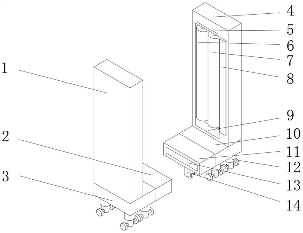 Lubricating oil filling device for elevator car guide rails