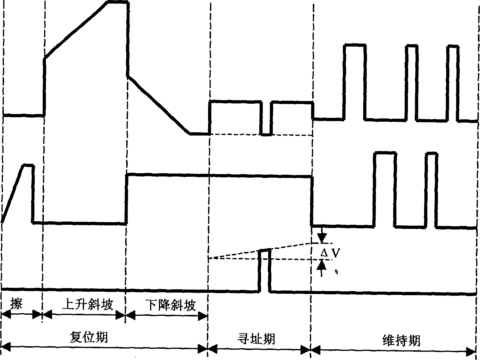 Drive method for three-electrode surface discharge type plasma display