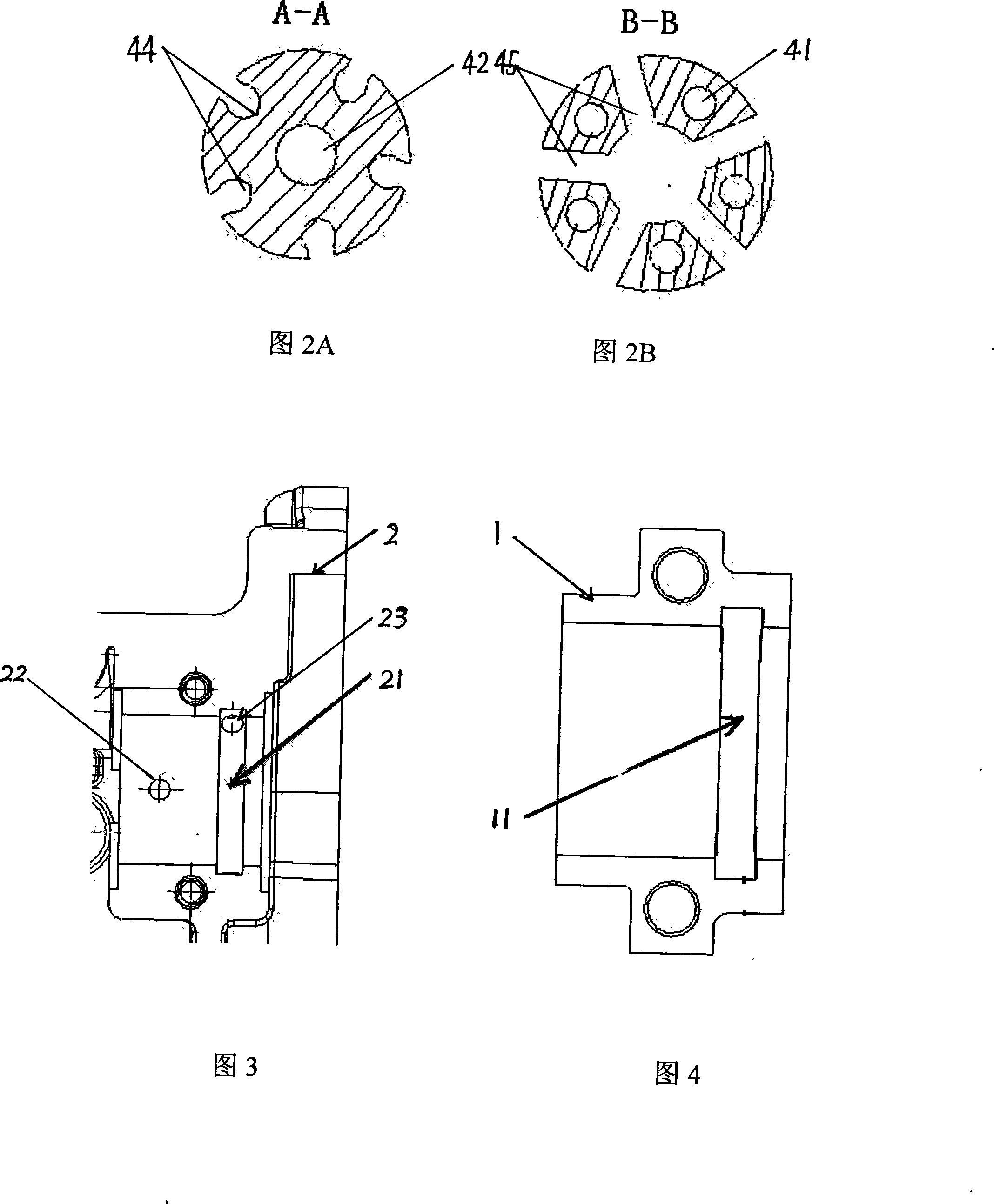 Engines VVT phase machine oil supply duct structure