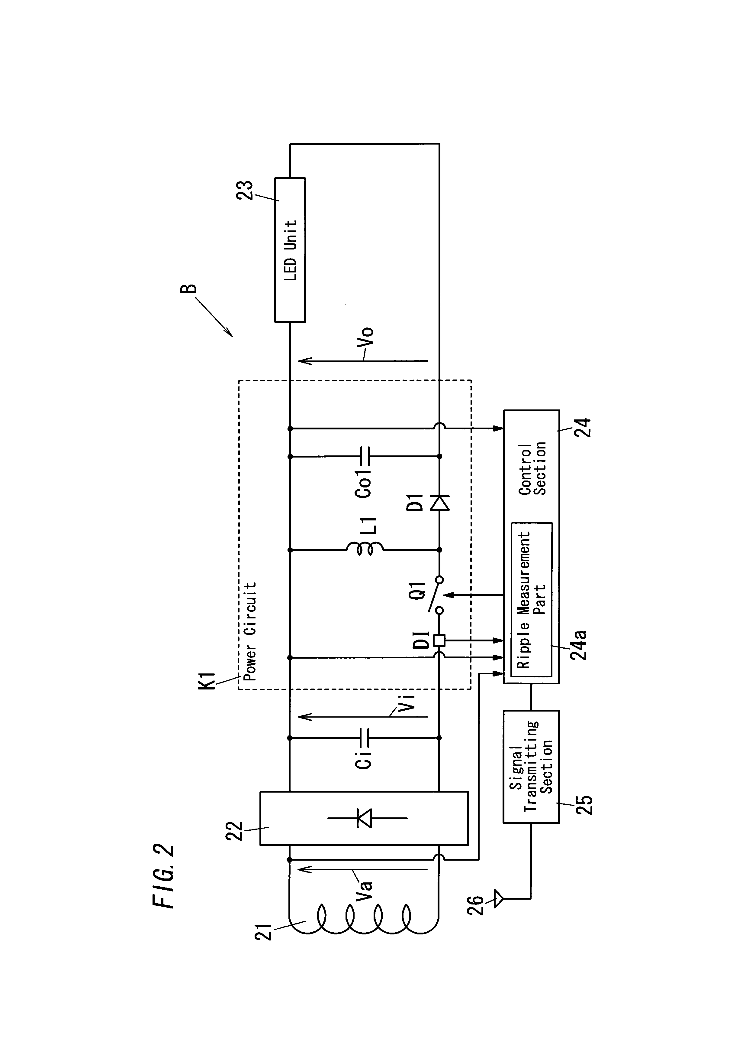 Wireless power supply system for lighting and lighting apparatus