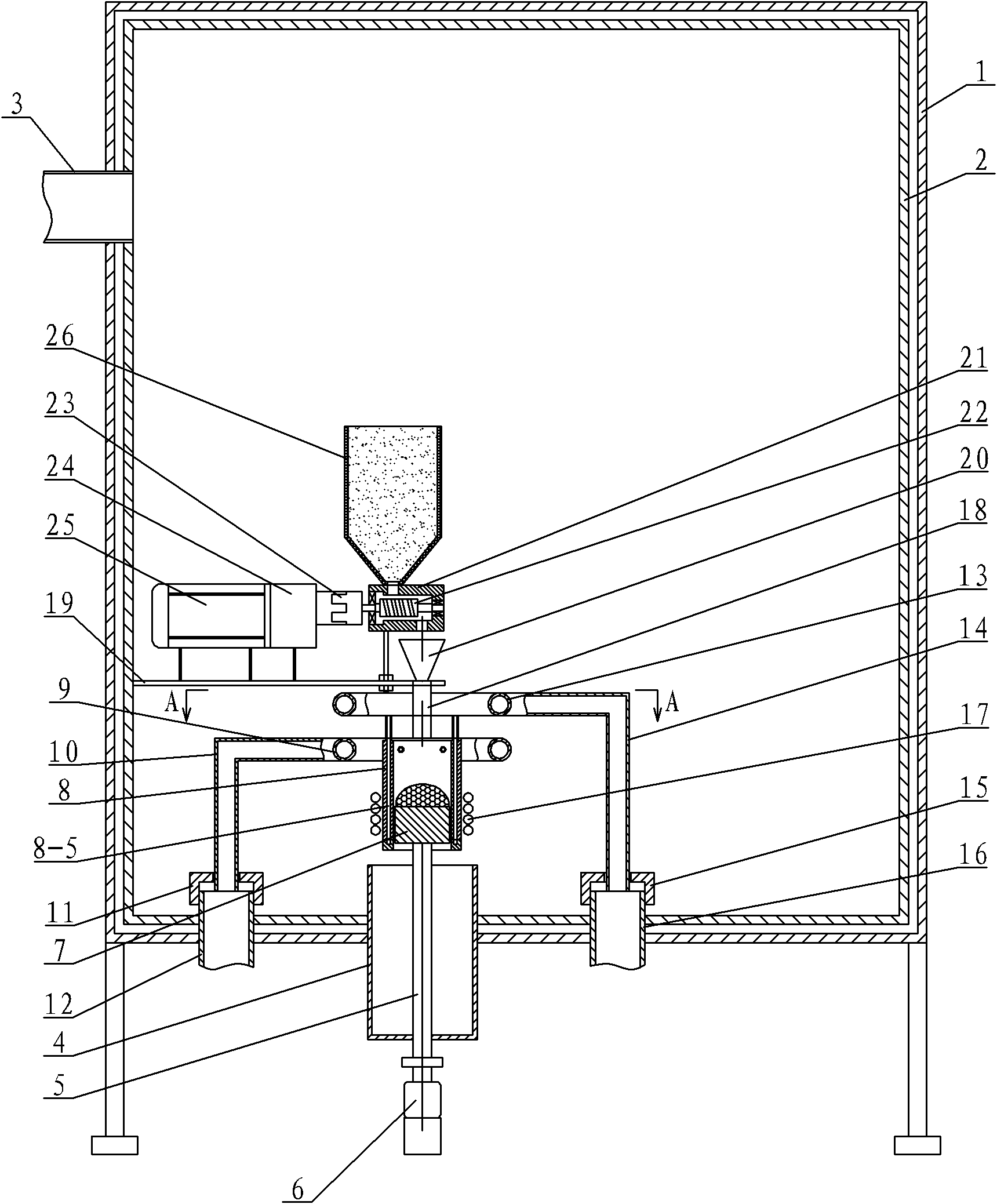 Device for preparing polycrystalline silicon ingots with directional solidification microstructures