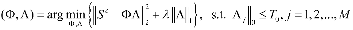 Regularized parameter adaptive sparse representation image reconstruction method