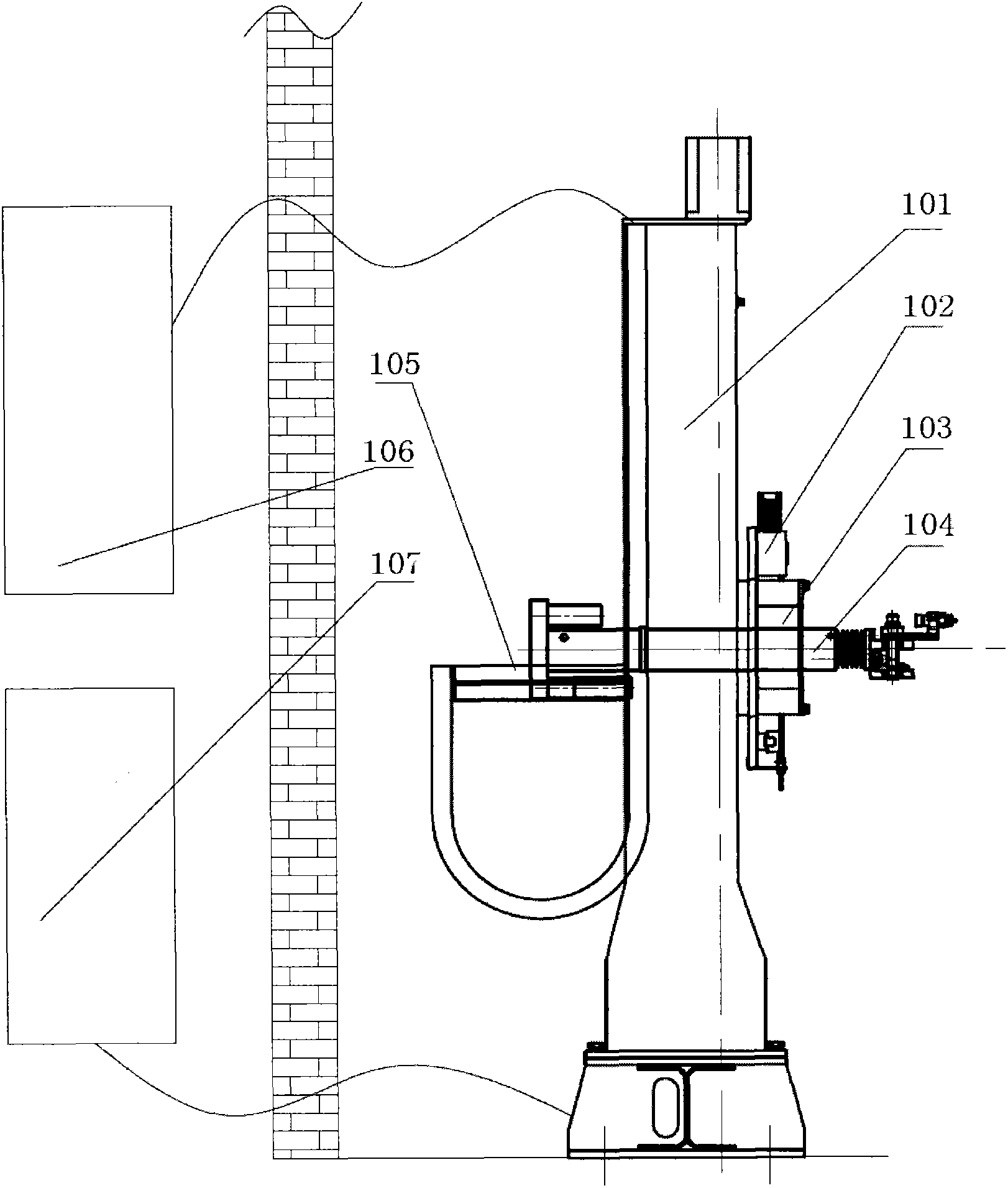 Robot arm stretching and swinging driving mechanism assembly