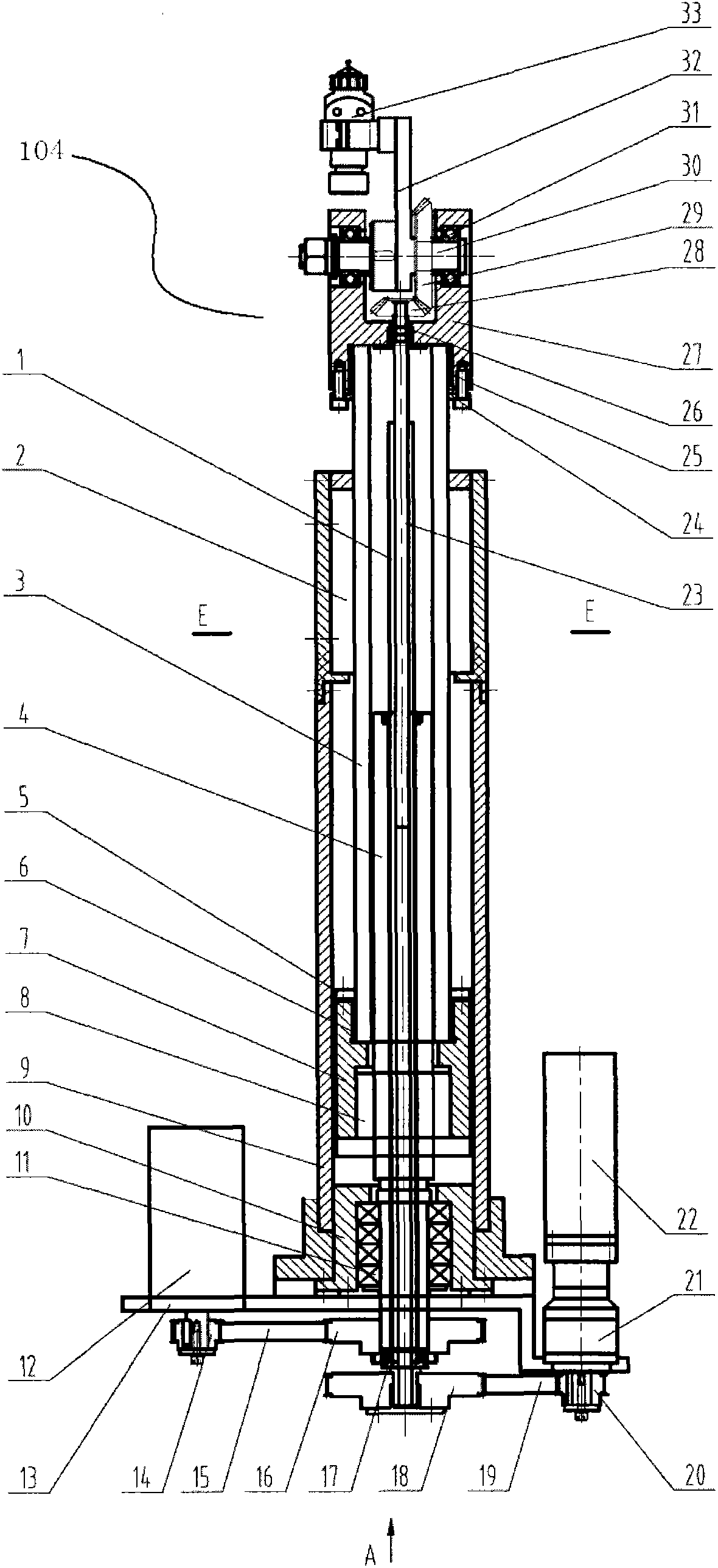 Robot arm stretching and swinging driving mechanism assembly