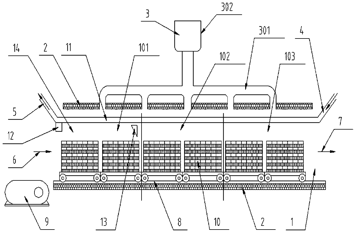 Method and roasting device for roasting and making lithium salt by taking spontaneous combustion of lithium ore as heat source