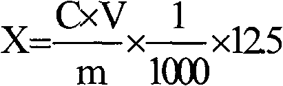 Method for measuring contents of cationic surface active substances by bromothymol blue spectrometry