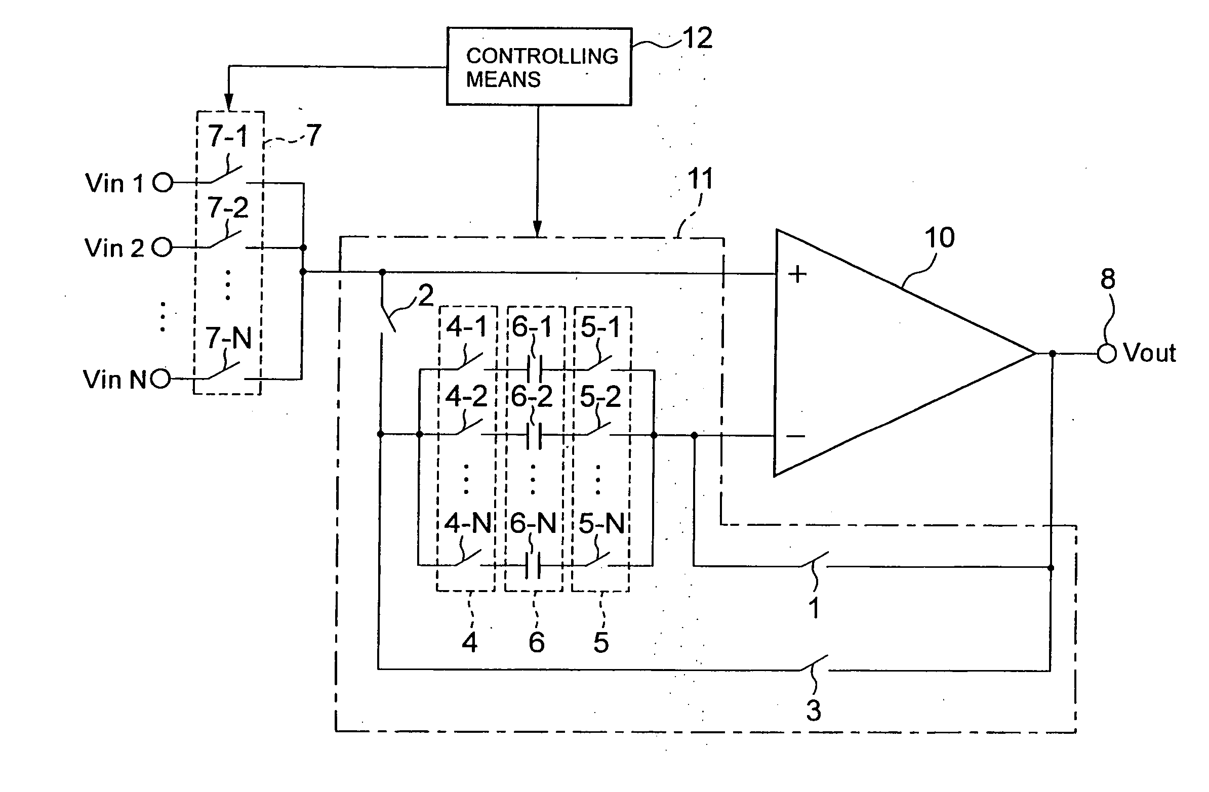 Amplifier circuit, driving circuit of display apparatus, portable telephone and portable electronic apparatus