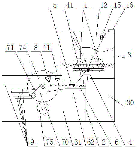 Bank note sorting mechanism for bus