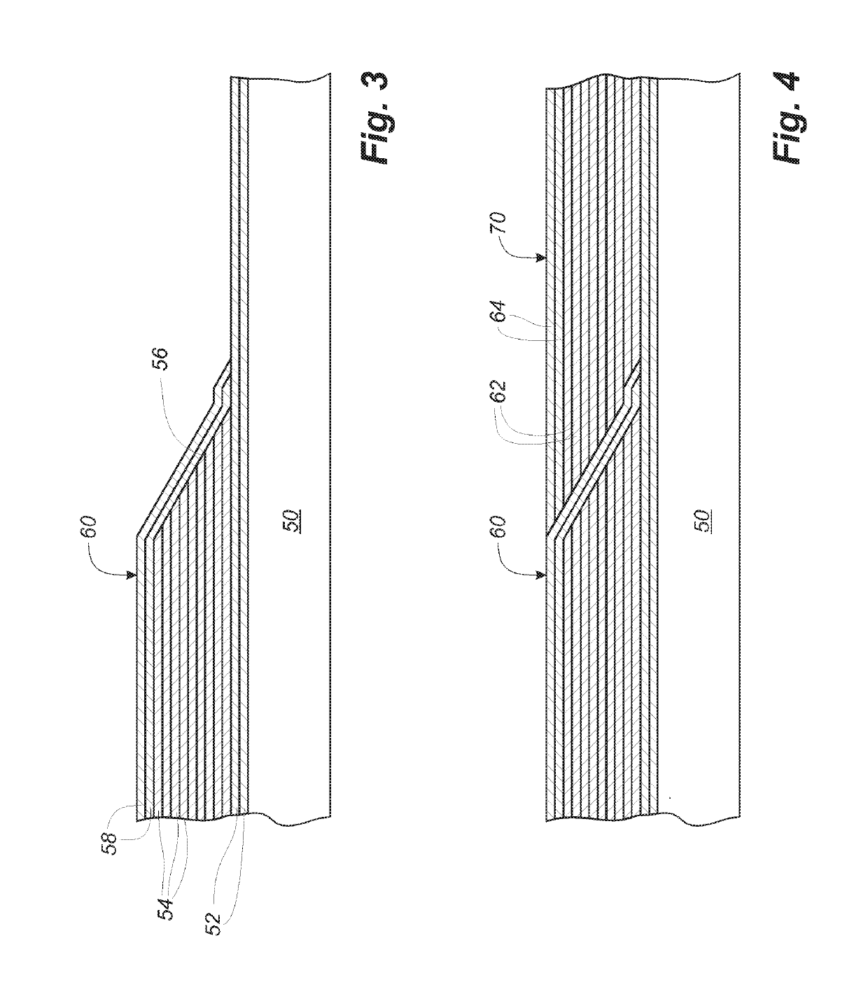 Wind turbine blade with improved fibre transition