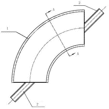 Split elbow mold