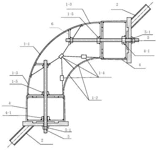 Split elbow mold