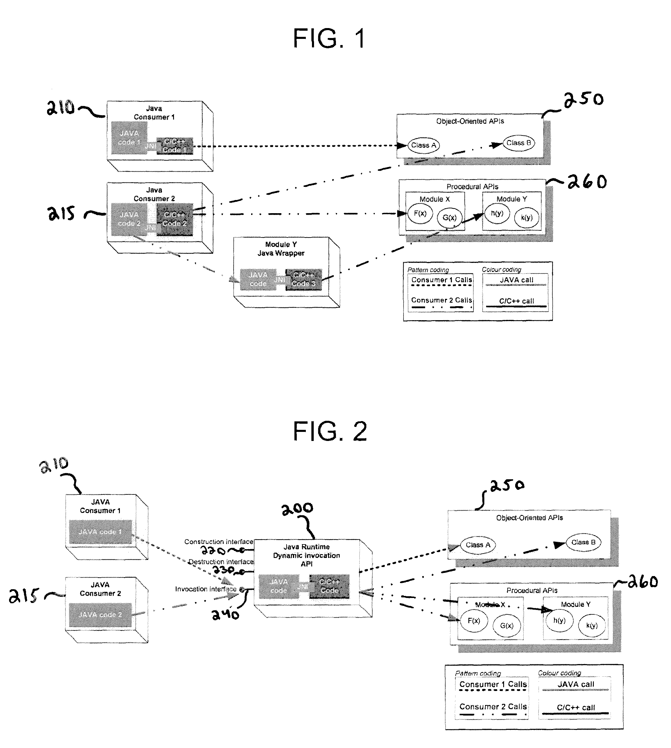 System and method for reducing the static footprint of mixed-language JAVA classes