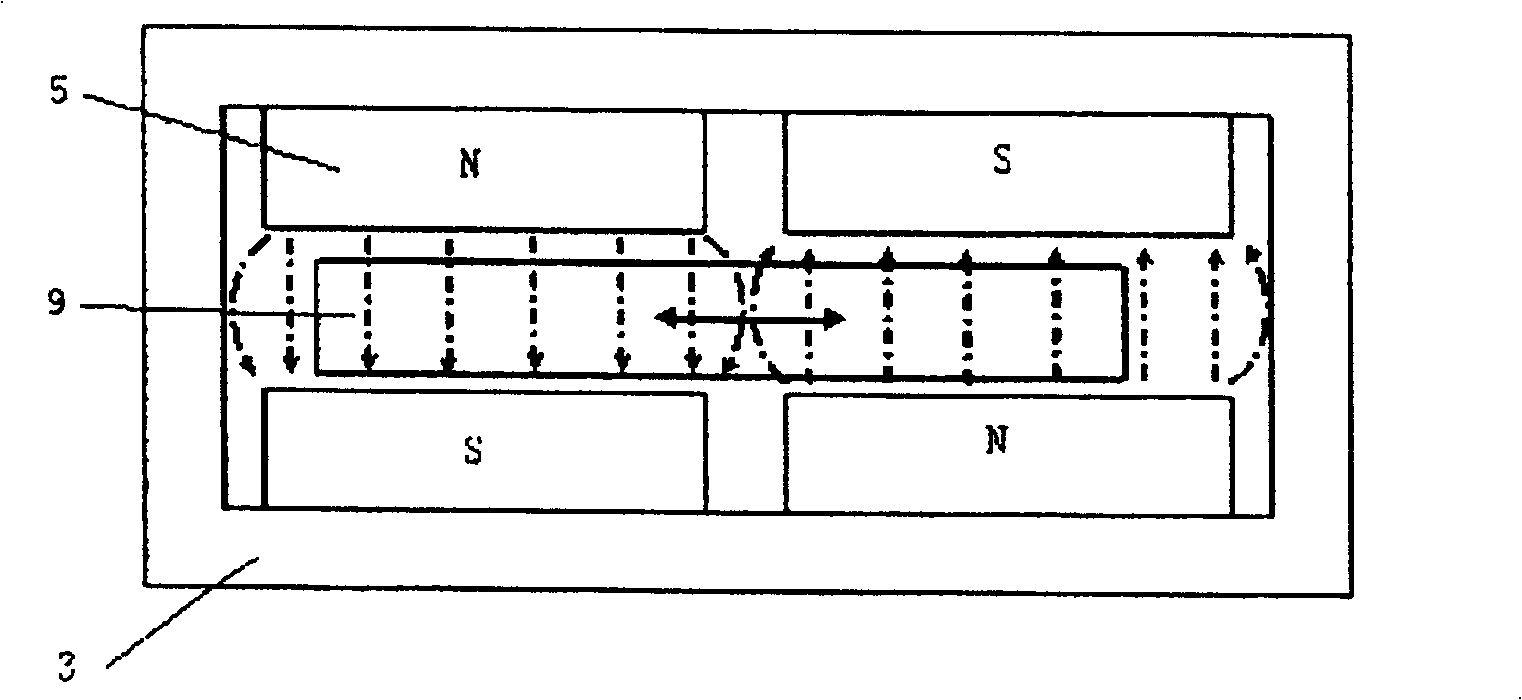 Small-sized non-vibration rectilinear motion device