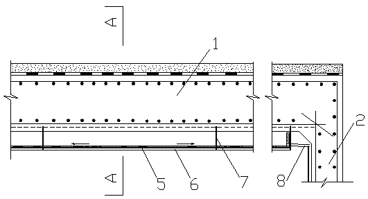 Water-stop structure and construction method at the expansion joints of urban underground comprehensive pipe gallery