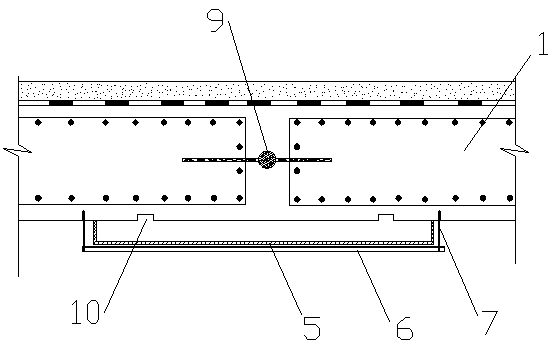 Water-stop structure and construction method at the expansion joints of urban underground comprehensive pipe gallery