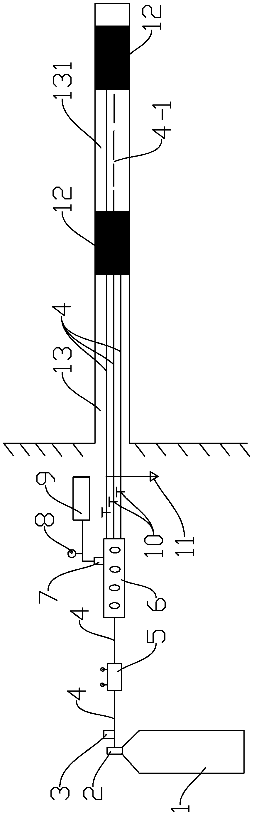 Surrounding rock stress disturbance degree test device