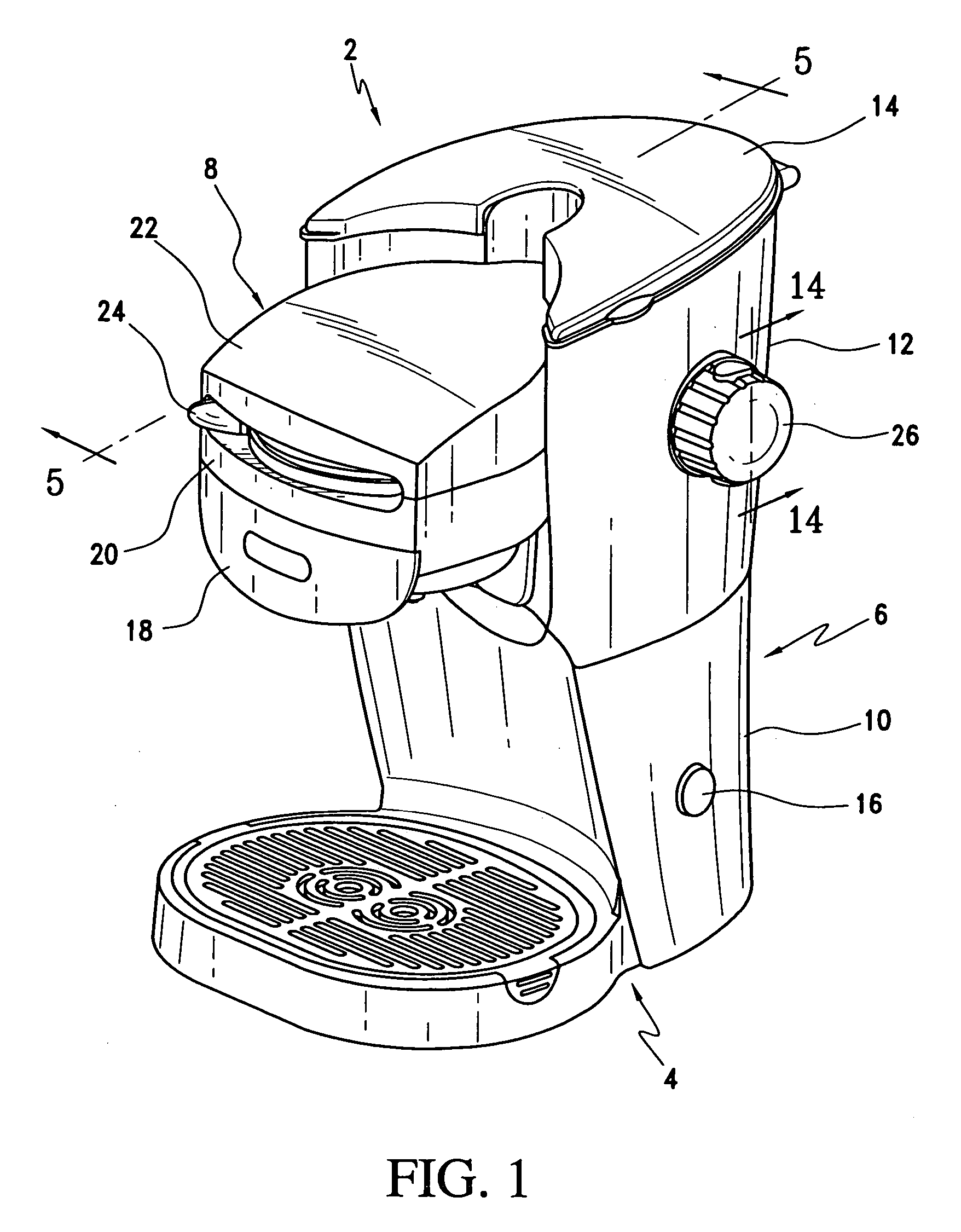 Single serve beverage maker with adjustable brew head