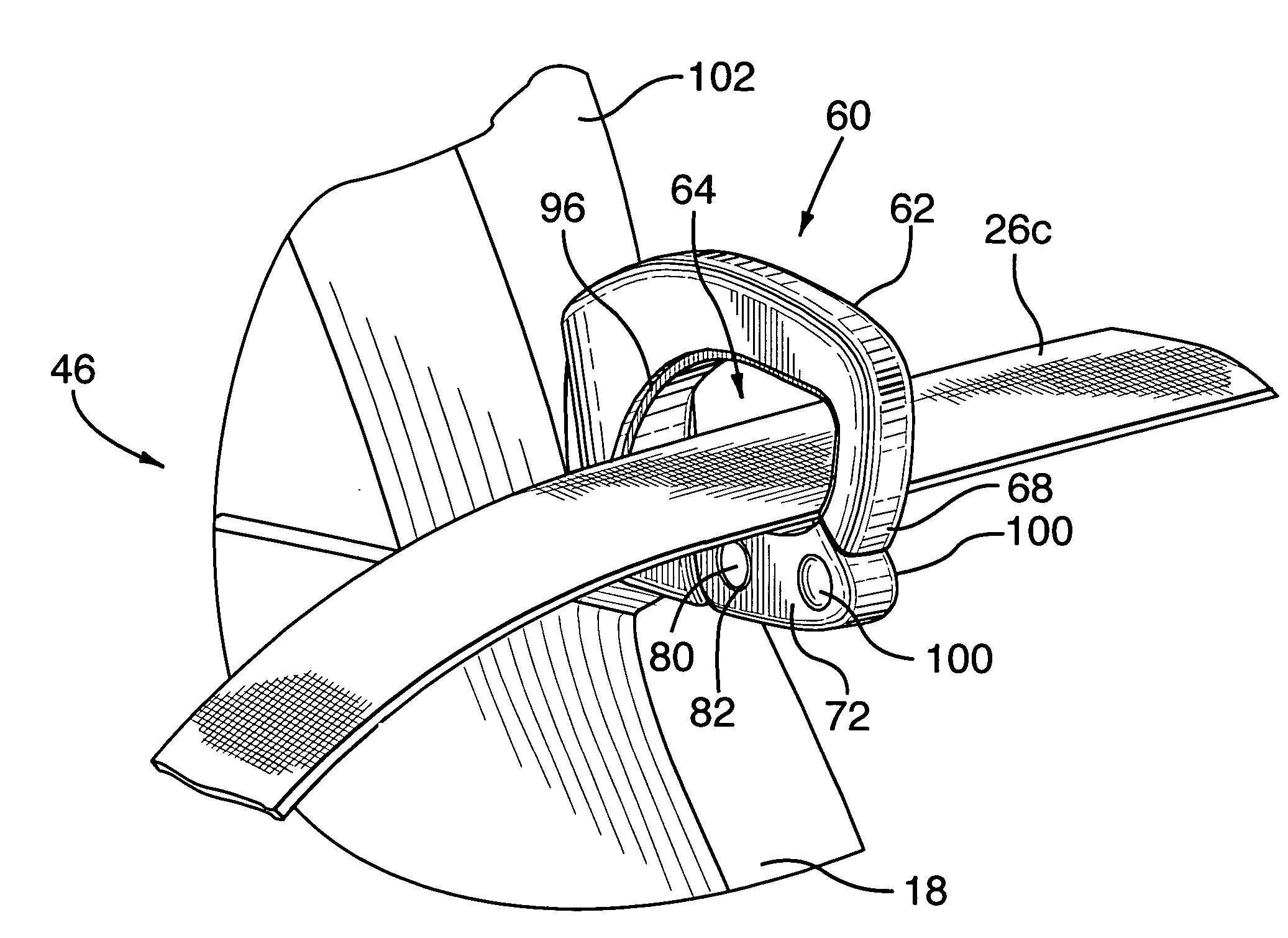 Seat-belt webbing guide for coupes and convertibles