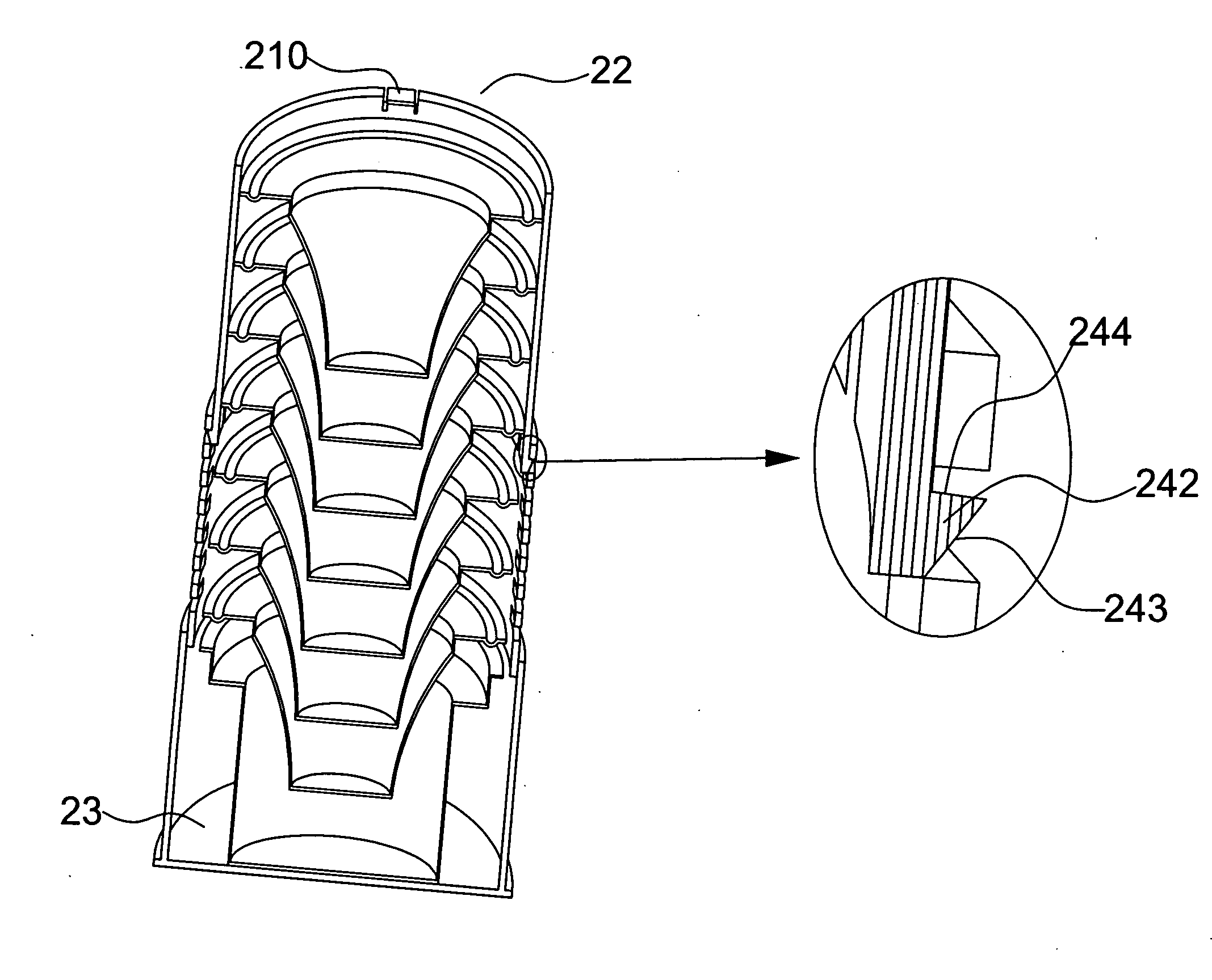 Shrinkable dispensing container for probe covers