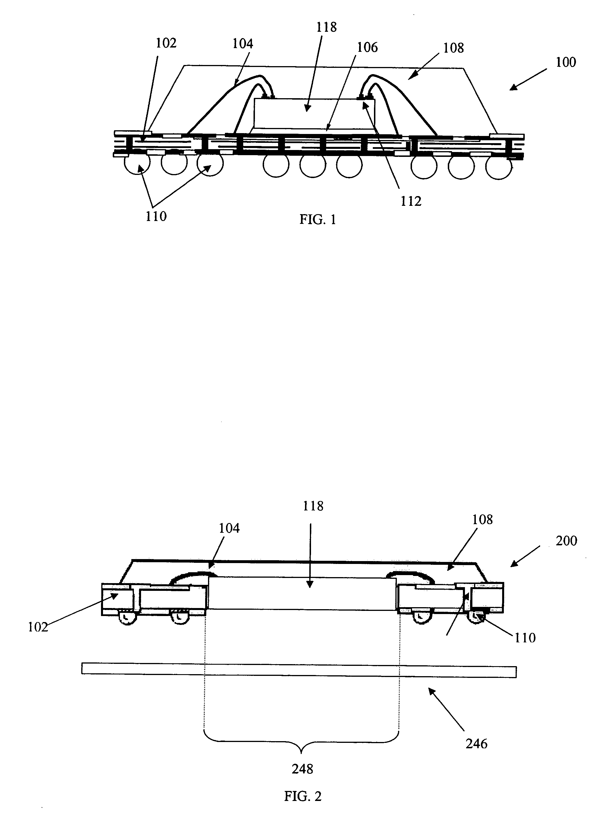 Integrated circuit package having exposed thermally conducting body