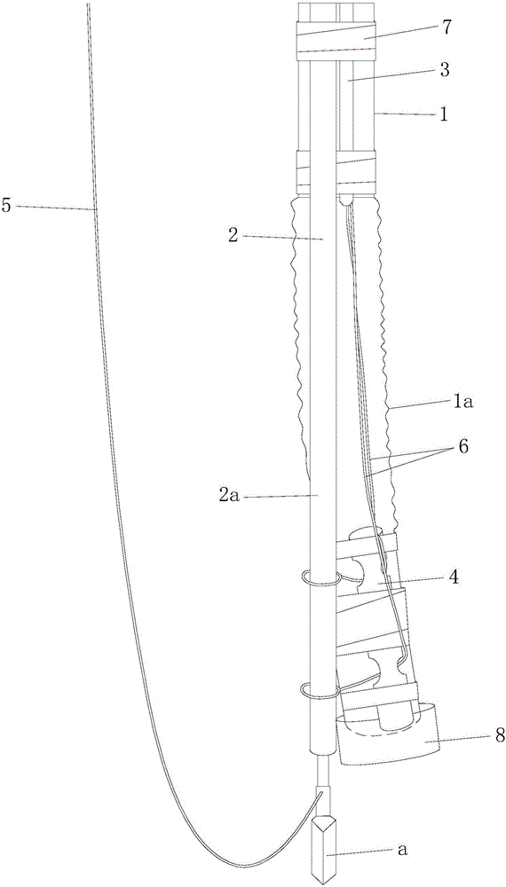 Simple auxiliary tube device for endoscopic treatment