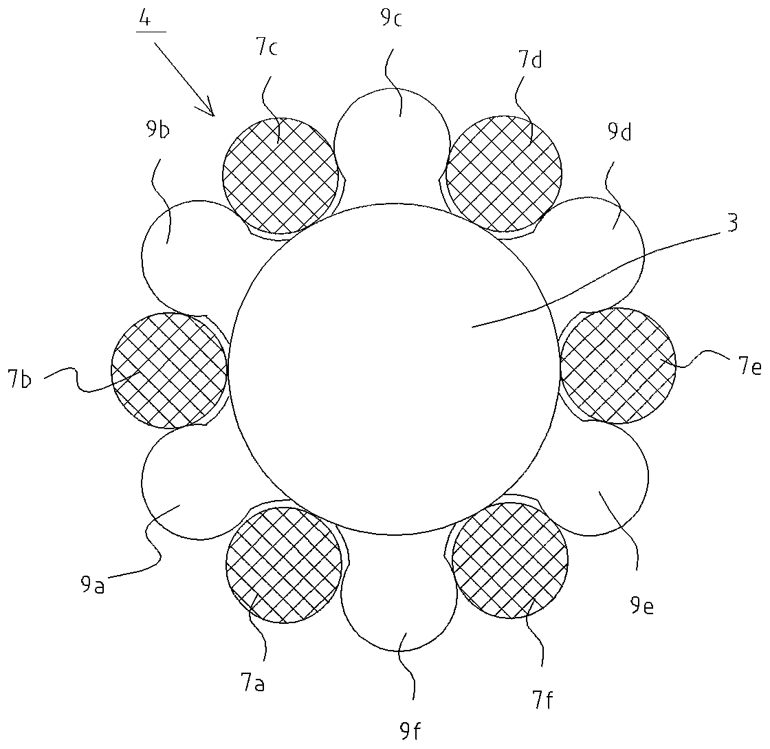 Connecting structure and guide wire having the connecting structure