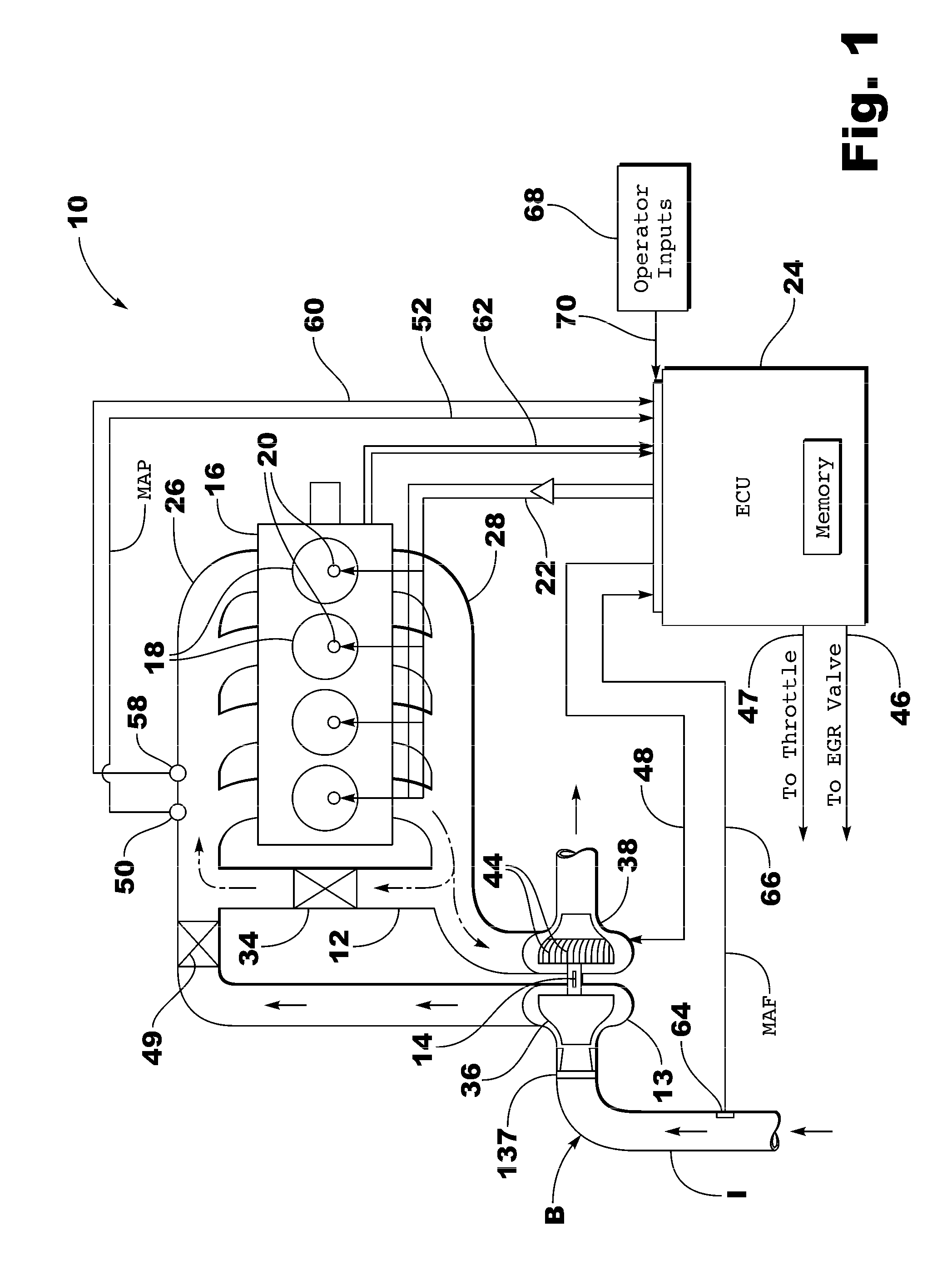 Inlet system for an engine