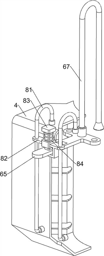 Cotton swab storage device with disinfectant dipping function for hematology department