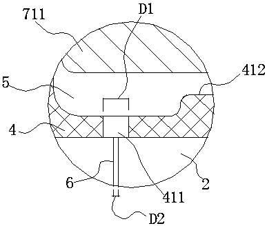 Method for forming liquid rubber composite node with damping through hole and node