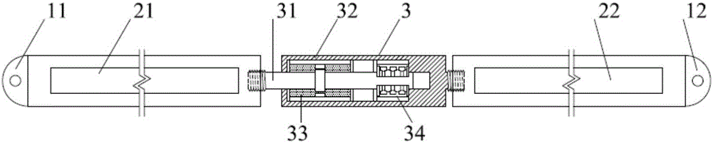 High-performance support component based on self-reset energy dissipation