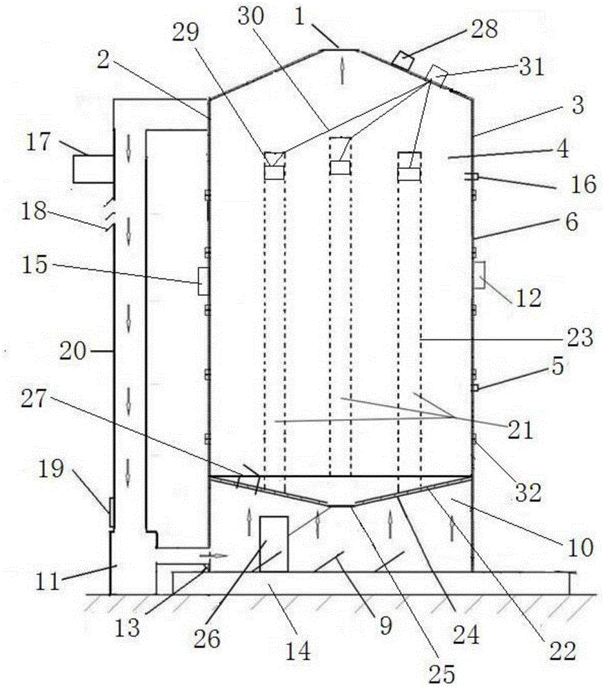 Macadimia nut drying device with weighing devices and macadimia nut drying method