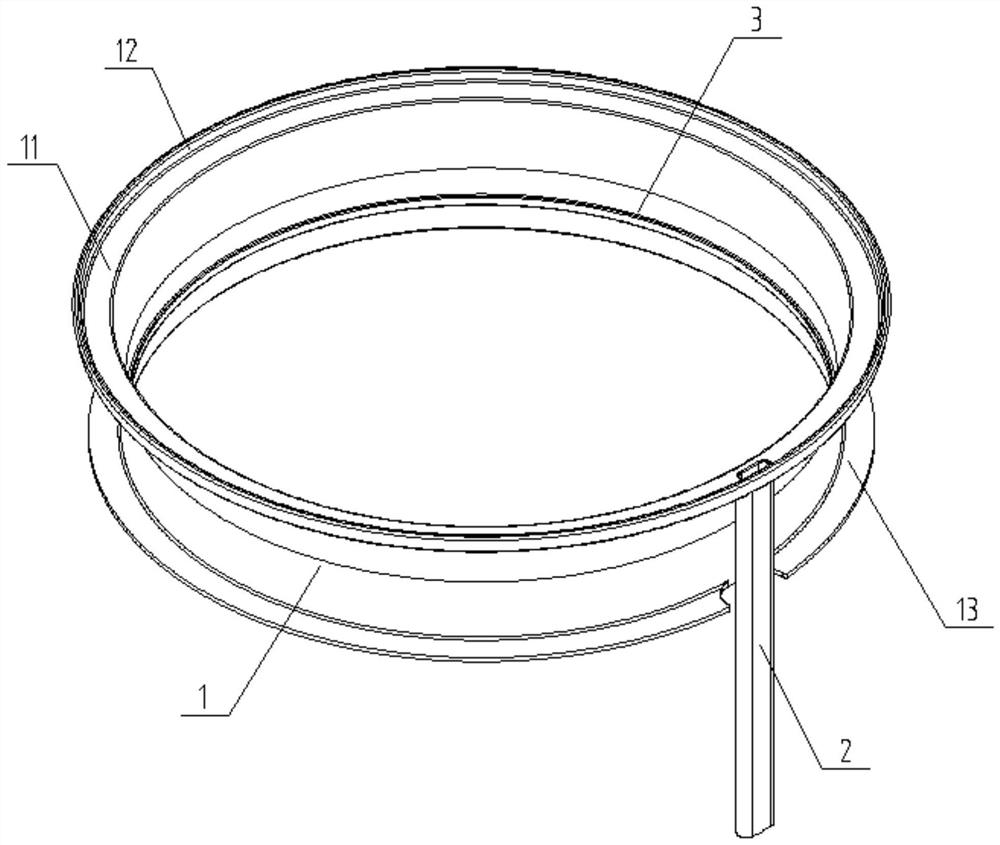 Ultrasonic treatment device with overflow structure