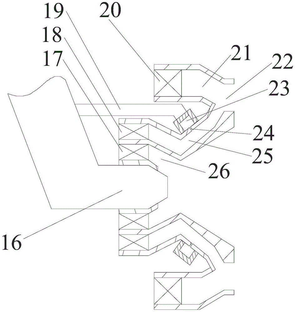 Layered part premixing low-pollution combustor of main combustion level lean oil premixing