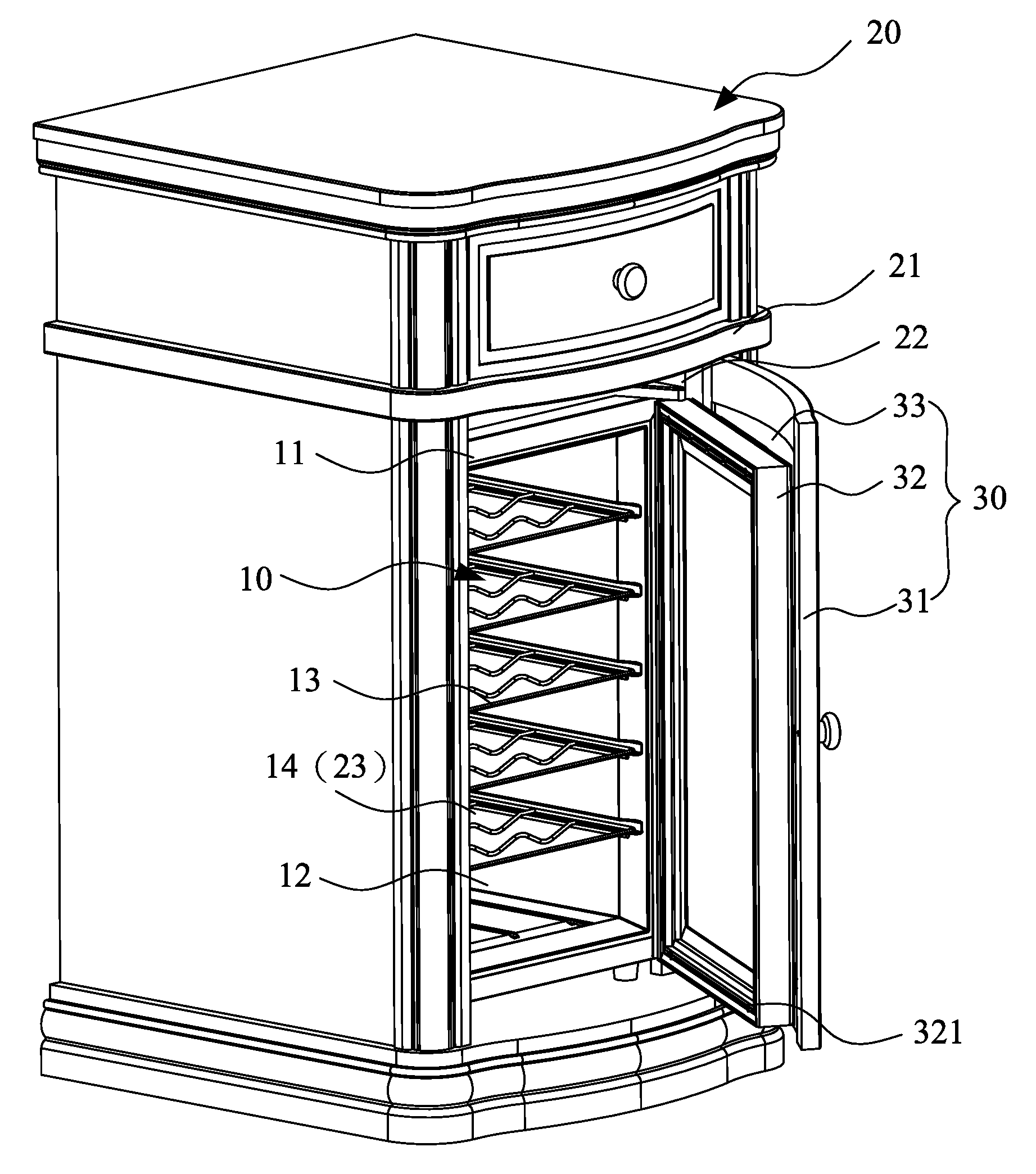 Touch-control integrated cabinet