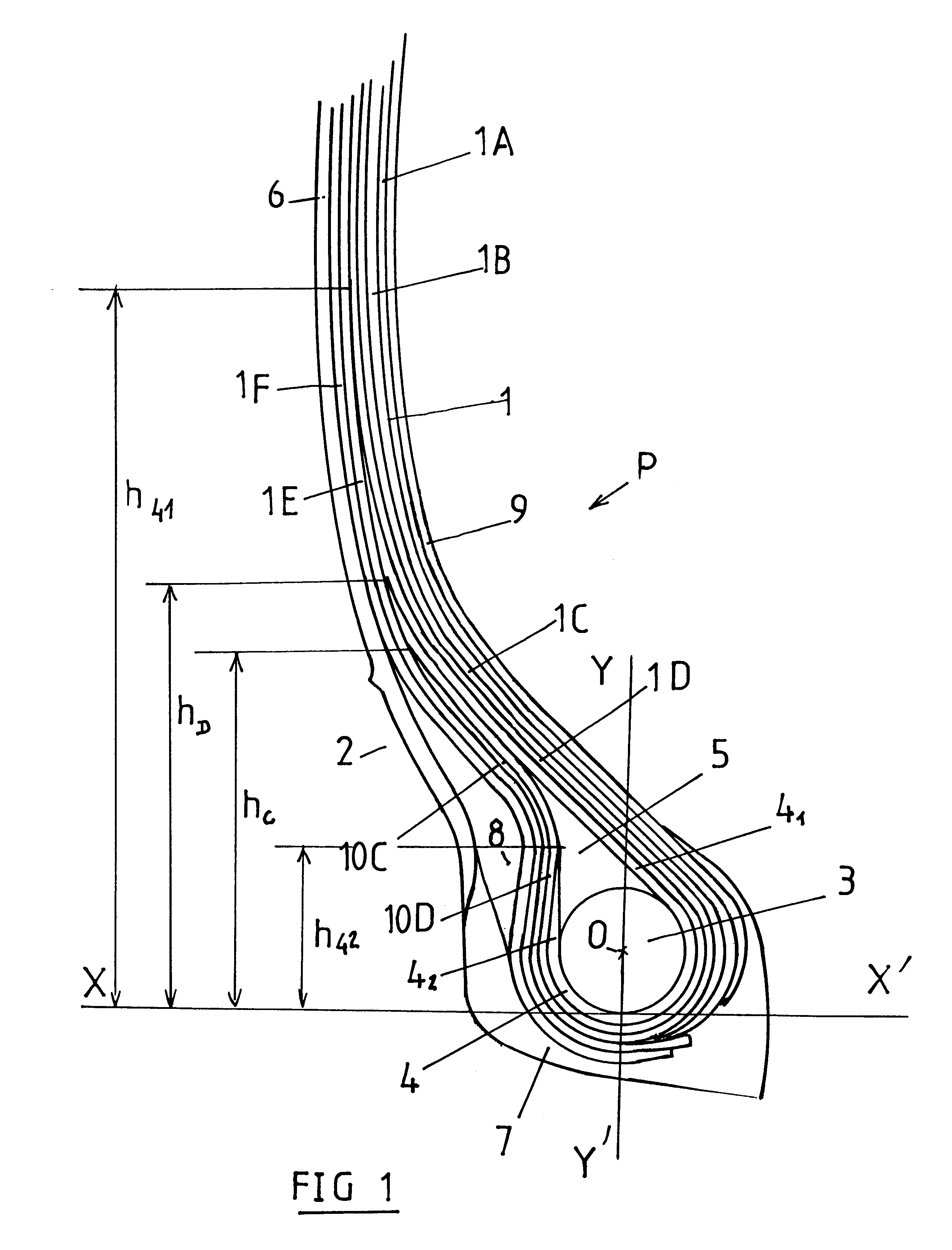 Carcass reinforcement for aircraft tires