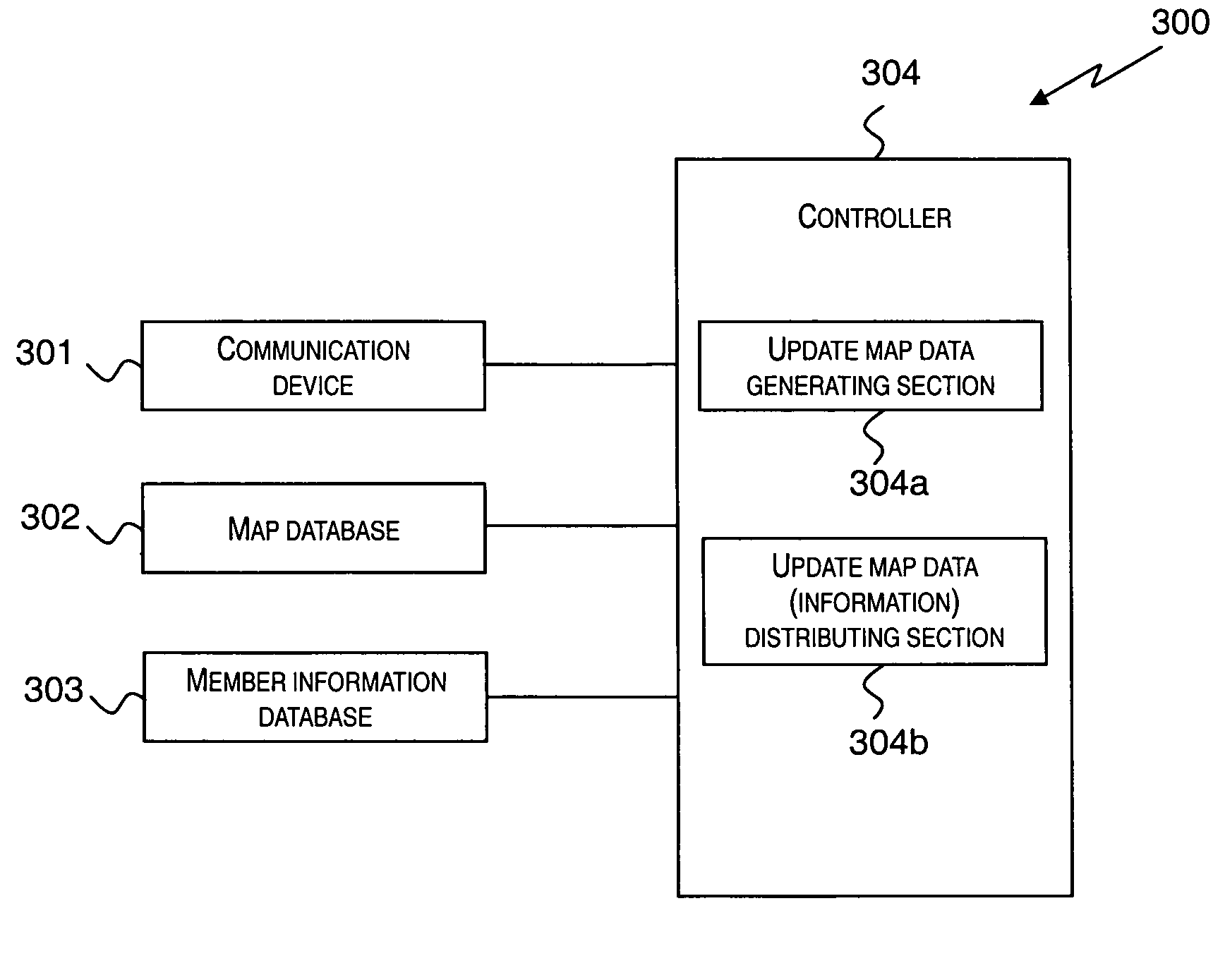 Map data updating system