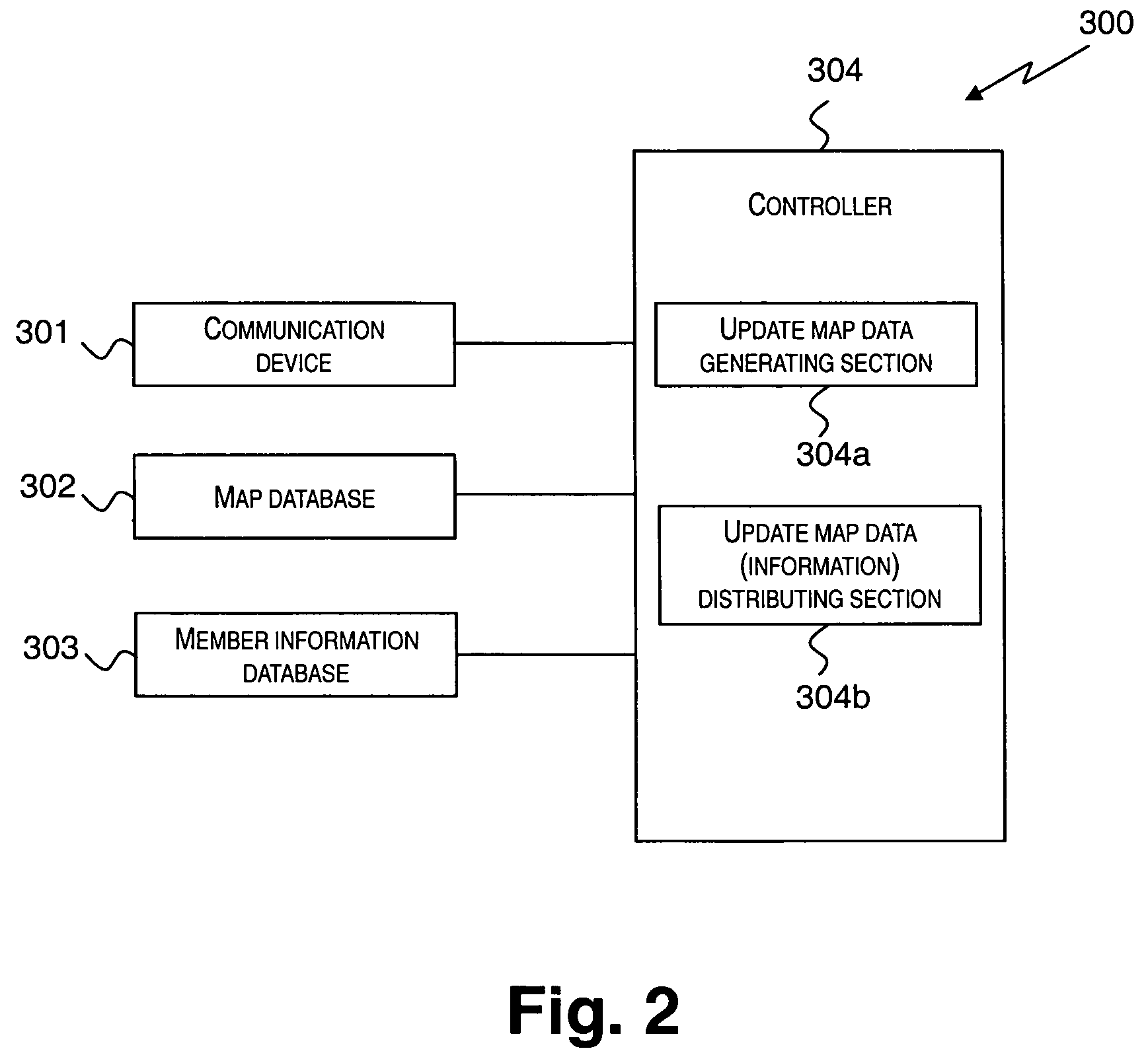 Map data updating system