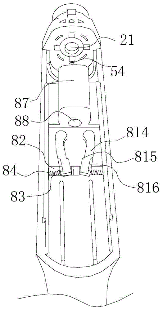 Screwdriver head push-pull type disassembling tool