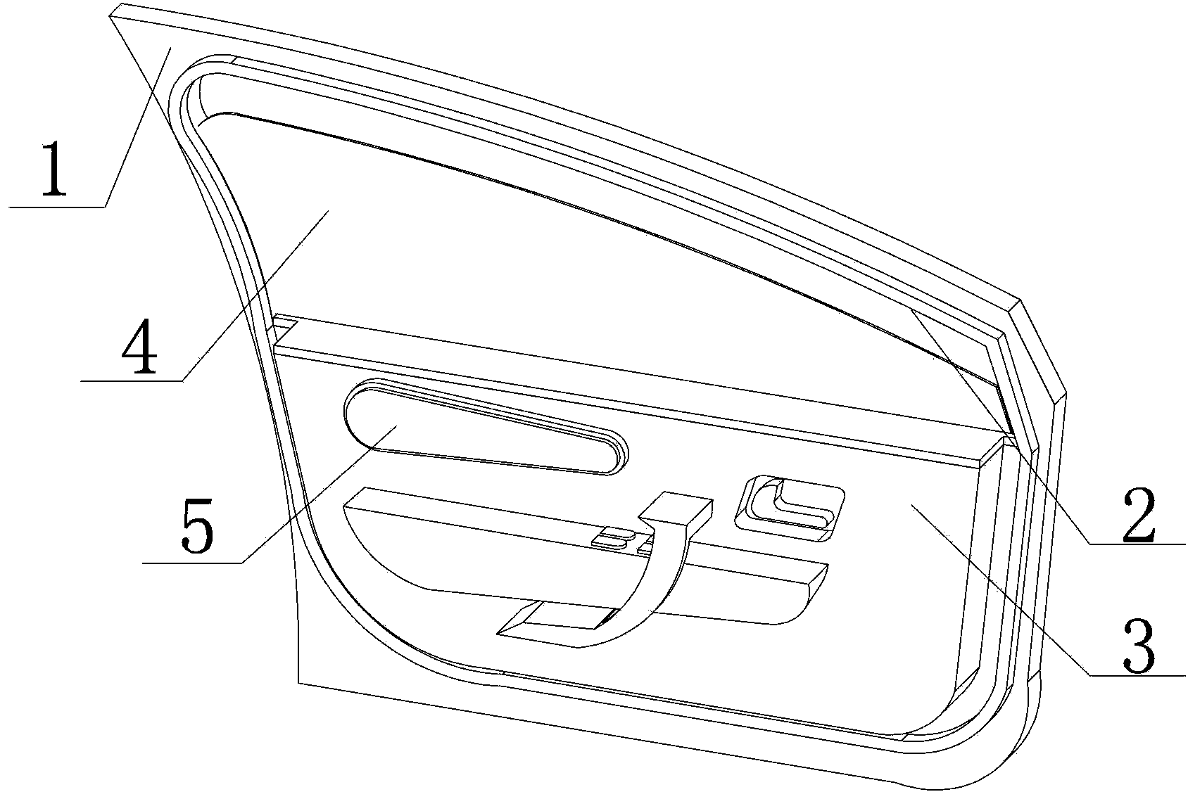 Car door with car window glass smashing function