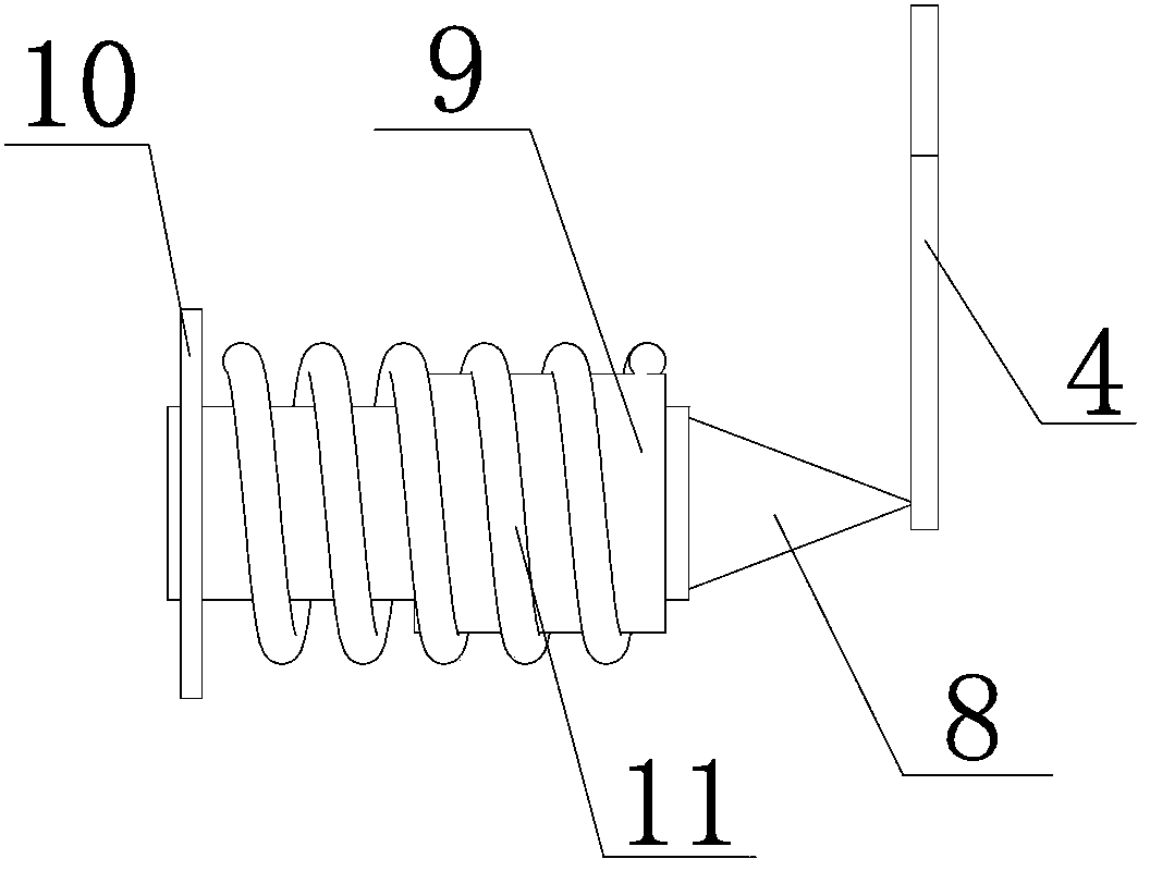 Car door with car window glass smashing function