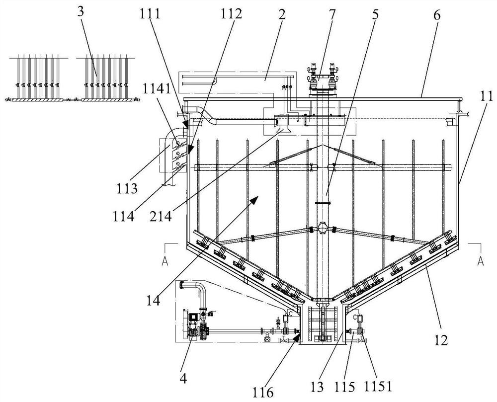 Tailing thickening system and using method thereof