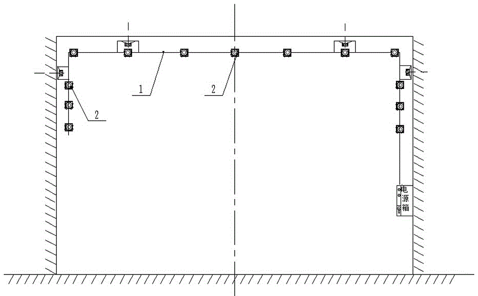 Infrared laser alignment full-section forming device for tunneling working face and use method