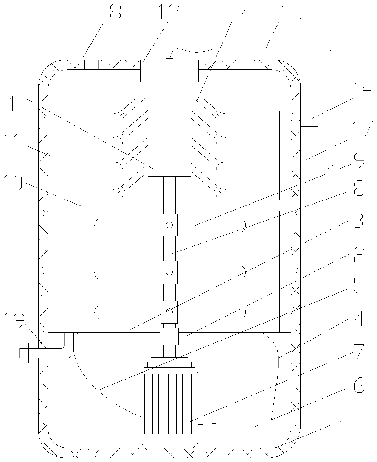 An easy-to-clean reaction kettle for lubricating oil production